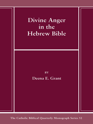 cover image of Divine Anger in the Hebrew Bible